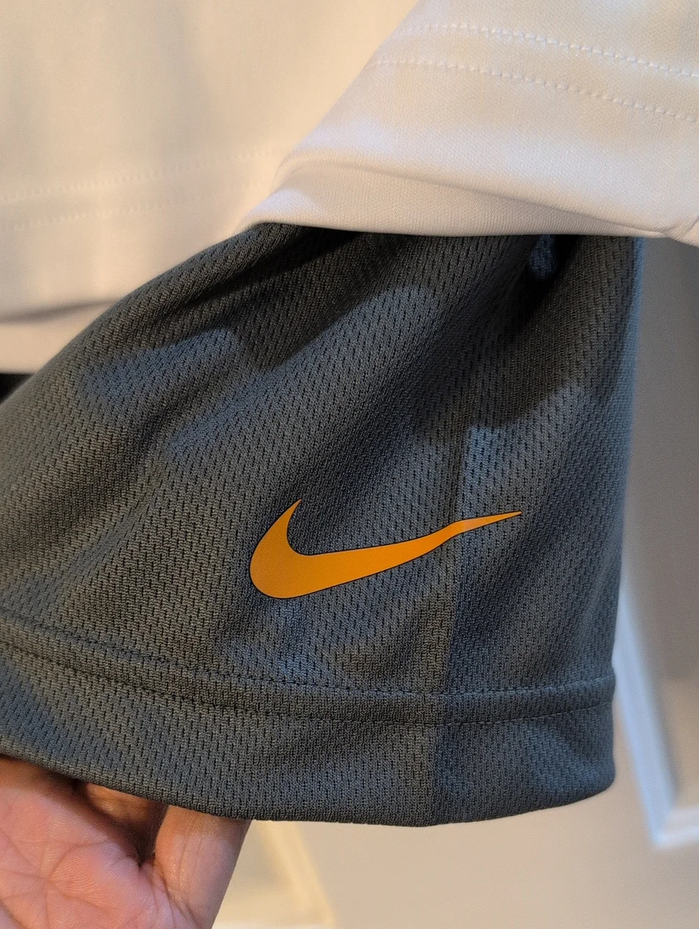 NWT Nike Tee with Logo and Gray Athletic Shorts